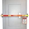 panel lockout with clips installed